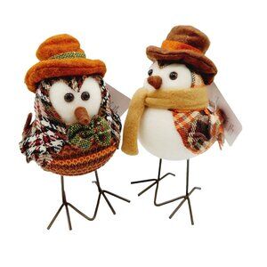 Menards Pumpkin Hollow Harvest Bird Fall Set Of 2